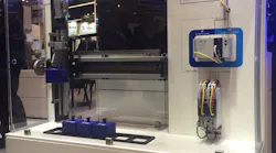 This 2-axis robot in the Lenze booth at SPS 2019 was used to show a model-based and data-based approach to condition monitoring using data from the robot’s drive.