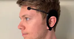 Ian Rowan, CEO and founder of nūrio, wearing the nūrio.