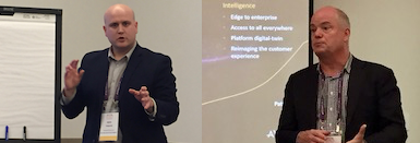 IDC&rsquo;s Reid Paquin (left) and AVEVA&rsquo;s Patrick Pando (right).