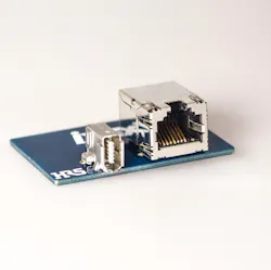 With the new ix Industrial connector, a packing density 5-times larger than a conventional RJ45 can be achieved. (Source: Helukabel) With the new ix Industrial connector, a packing density 5-times larger than a conventional RJ45 can be achieved. (Source: Helukabel)