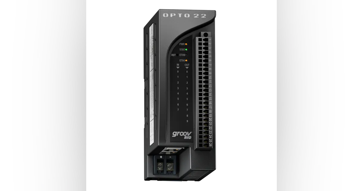 Groov Rio Opto 22 announces groov RIO—I/O for the IIoT | Automation World