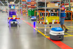 Fetch Robotics’s CartConnect AMR can pick up and drop off carts from anywhere within a facility. Source: Fetch Robotics Fetch Robotics’s CartConnect AMR can pick up and drop off carts from anywhere within a facility. Source: Fetch Robotics