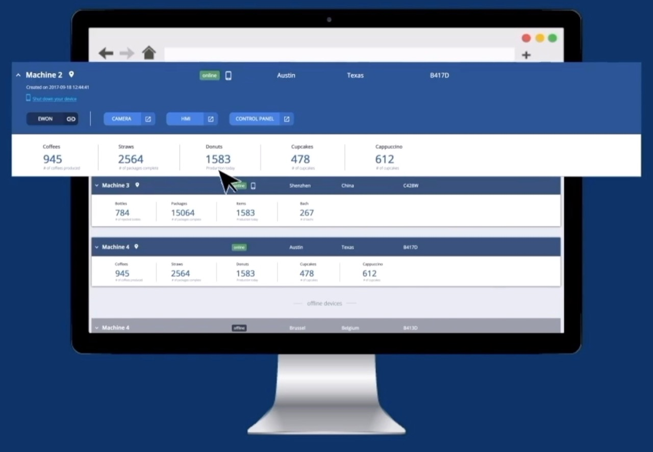 M2Web is a free standard service of Talk2M that provides secure browser-based mobile access to remote HMI, web server, PC and panels. Source: Ewon by HMS Networks