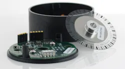 The A2K Absolute Optical Encoder from US Digital can be assembled onto existing shaft and bearing assemblies. The encoder reports the shaft angle within a single 360° rotation of a shaft.