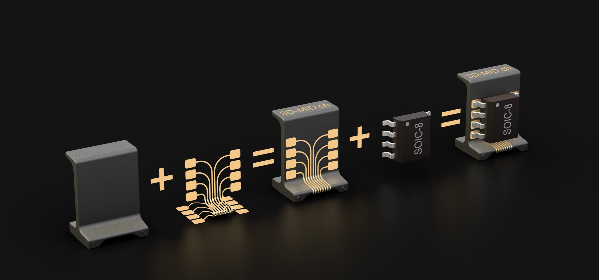 Bauteiltrager 3 D Mid Zusammensetzung 1