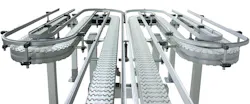 According to Dorner, the FlexMove conveyors are designed to integrate with conveyors, machinery, and equipment already built onto the manufacturing line. According to Dorner, the FlexMove conveyors are designed to integrate with conveyors, machinery, and equipment already built onto the manufacturing line.