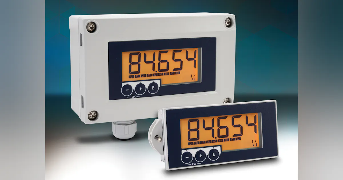 Panel Showing Loop Open Field and Panel Mount Loop-Powered 4 to 20mA Process Displays ...