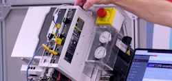 Brian Schmidt, senior application engineer with Bosch Rexroth, explains the drive-based version of the ctrlX Automation platform. Brian Schmidt, senior application engineer with Bosch Rexroth, explains the drive-based version of the ctrlX Automation platform.