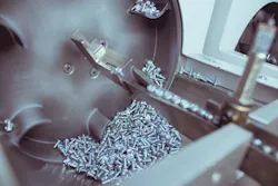 According to Engineered Vision, the Flex-Bot offers an alternative to single part vibratory bowl feeders by allowing for multiple part flexibility and additional orientation capabilities via robotic placement. According to Engineered Vision, the Flex-Bot offers an alternative to single part vibratory bowl feeders by allowing for multiple part flexibility and additional orientation capabilities via robotic placement.