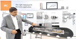 Jeff Johnson, U.S. mechatronics products manager at Beckhoff Automation, explains the XTS. Jeff Johnson, U.S. mechatronics products manager at Beckhoff Automation, explains the XTS.