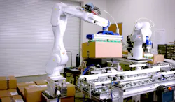 Demonstration of the C12XL in a basic palletizing application. Demonstration of the C12XL in a basic palletizing application.