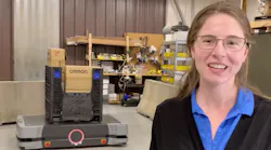 Kate Cramer, automation engineer at Omron Automation, explains the features and functions of the new HD-1500 autonomous mobile robot.