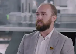 Derrick Stacey, product manager at B&R North America, explains the machine-centric robotics concept to the PACK EXPO Connects audience. Derrick Stacey, product manager at B&R North America, explains the machine-centric robotics concept to the PACK EXPO Connects audience.