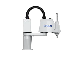 Epson Robotics offers small SCARA and six-axis robots that can be programmed to work in a collaborative fashion. Epson Robotics offers small SCARA and six-axis robots that can be programmed to work in a collaborative fashion.