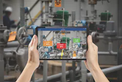 Plantweb Optics AR provides field technicians with relevant IIoT data and situational awareness to locate assets quickly. Source: Emerson Automation Solutions Plantweb Optics AR provides field technicians with relevant IIoT data and situational awareness to locate assets quickly. Source: Emerson Automation Solutions