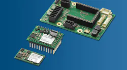 FAULHABER releases two new motion controllers: MC 3001 B (foreground) and MC 3001 P (middle). What they have in common is the extreme miniaturization. Shown in the background is a matching motherboard from the starter kit. © FAULHABER