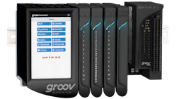 Opto 22’s groov EPIC edge programmable industrial controller and groov RIO edge I/O module. Opto 22’s groov EPIC edge programmable industrial controller and groov RIO edge I/O module.