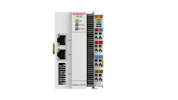 The EK9500 Bus Coupler connects EtherNet/IP networks to the EtherCAT Terminals, as well as EtherCAT Box modules and converts the telegrams from EtherNet/IP to the E-bus signal representation. In EtherCAT, the EtherNet/IP coupler has at its disposal a lower-level, powerful, and fast I/O system with a large selection of terminals. According to Sree Swarna Gutta, North American I/O product manager at Beckhoff
Automation, users with older systems and machinery can implement an IoT application that collects data for machine learning and send it to the cloud without having to write detailed programming by using Beckhoff’s couplers. The EK9500 Bus Coupler connects EtherNet/IP networks to the EtherCAT Terminals, as well as EtherCAT Box modules and converts the telegrams from EtherNet/IP to the E-bus signal representation. In EtherCAT, the EtherNet/IP coupler has at its disposal a lower-level, powerful, and fast I/O system with a large selection of terminals. According to Sree Swarna Gutta, North American I/O product manager at Beckhoff
Automation, users with older systems and machinery can implement an IoT application that collects data for machine learning and send it to the cloud without having to write detailed programming by using Beckhoff’s couplers.