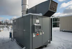 The GT333 gas turbine consists of a 480V AC high-voltage panel where the generator is located and a 120V AC and 24V DC low-voltage panel for the controls. The GT333 gas turbine consists of a 480V AC high-voltage panel where the generator is located and a 120V AC and 24V DC low-voltage panel for the controls.