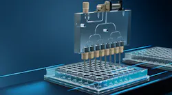 Invitation to the webinar: On 16 June 2021, experts from Festo will answer questions about automation in liquid handling. (Image: Festo SE & Co. KG)