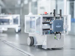 The Scalance MUM856-1 – the first industrial 5G router from Siemens – is available now. The device connects local industrial applications to public 5G, 4G (LTE), and 3G (UMTS) mobile wireless networks. The Scalance MUM856-1 – the first industrial 5G router from Siemens – is available now. The device connects local industrial applications to public 5G, 4G (LTE), and 3G (UMTS) mobile wireless networks.