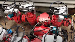 The EZ Valve retrofittable actuator works with the BOPX test manager to add automated monitoring and control to manual valve arrays. The EZ Valve retrofittable actuator works with the BOPX test manager to add automated monitoring and control to manual valve arrays.