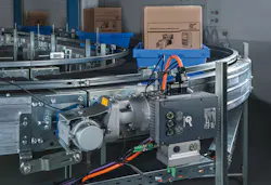 NORD drives power a belt conveyor to move packages efficiently. NORD drives power a belt conveyor to move packages efficiently.