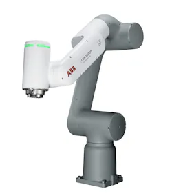 ABB’s GoFa CRB 15000 collaborative robot features a 950mm reach and speeds up to 2.2 meters per second. ABB’s GoFa CRB 15000 collaborative robot features a 950mm reach and speeds up to 2.2 meters per second.