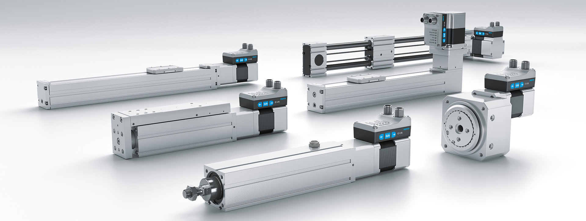 Festo&rsquo;s SMS combines pneumatics with electric automation for use in positioning, indexing, clamping, feeding, and cut-to-length tasks.