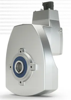 Nord Gear’s DuoDrive integrated geared motor features a permanent magnet synchronous motor integrated into a single-stage helical gear unit housing, with a power range from 0.5-2 hp and an output speed of up to 1,000 rpm. Nord Gear’s DuoDrive integrated geared motor features a permanent magnet synchronous motor integrated into a single-stage helical gear unit housing, with a power range from 0.5-2 hp and an output speed of up to 1,000 rpm.