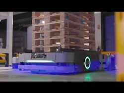 Omron's HD1500 mobile robot is an example of the type of mobile robot for which TÜV Rheinland expects to see increasing demand. Omron's HD1500 mobile robot is an example of the type of mobile robot for which TÜV Rheinland expects to see increasing demand.