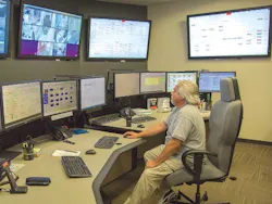 To avoid overwhelming operators at the Tres Rios Water Reclamation Facility with too much data, the graphical presentation of control data on the upgraded HMI/SCADA system is based on situational awareness principles, including simplicity and a limited use of color. Source: Aveva To avoid overwhelming operators at the Tres Rios Water Reclamation Facility with too much data, the graphical presentation of control data on the upgraded HMI/SCADA system is based on situational awareness principles, including simplicity and a limited use of color. Source: Aveva
