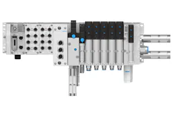 The Festo VTSA-CB-F valve terminal achieves safe applications with minimal effort for plug-and-play functionality with the Rockwell Automation ecosystem. The Festo VTSA-CB-F valve terminal achieves safe applications with minimal effort for plug-and-play functionality with the Rockwell Automation ecosystem.