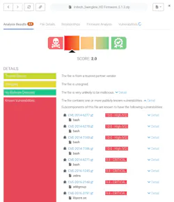 The aDolus Framework for Analysis and Coordinated Trust (FACT) platform displays risks in components aggregated into a “FACT score.” The aDolus Framework for Analysis and Coordinated Trust (FACT) platform displays risks in components aggregated into a “FACT score.”