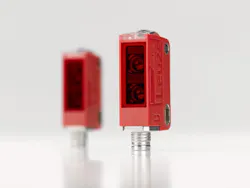 The new ODT 3C sensor from Leuze transmits both switching and measuring information to the machine control system via IO-Link—an efficient and economical 2-in-1 solution. The new ODT 3C sensor from Leuze transmits both switching and measuring information to the machine control system via IO-Link—an efficient and economical 2-in-1 solution.