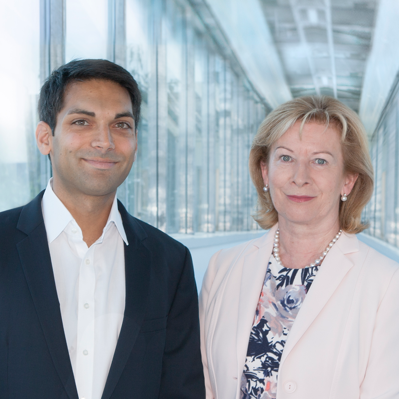 The SIGMATEK management: Alexander Melkus and Marianne Kusejko