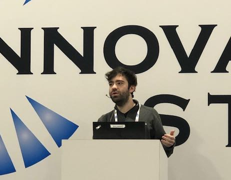 Adam Gluck, CEO & Founder of Copia Automation, speaking at PACK EXPO East.