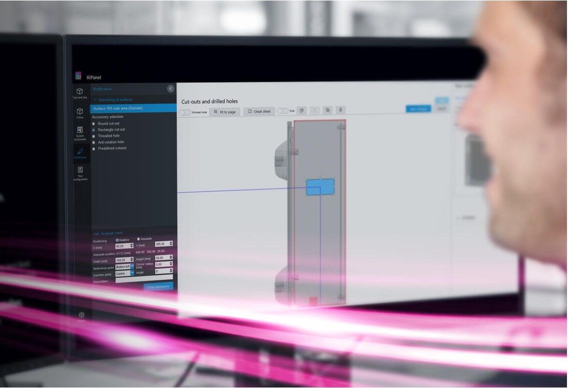 The new RiPanel online enclosure configuration tool makes it easy for design engineers to individually configure industrial enclosures.
