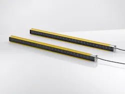 The new Leuze ELC 100 safety light curtains are suitable for reliably guarding points of operation. They contribute to making machine designs cost effective. The new Leuze ELC 100 safety light curtains are suitable for reliably guarding points of operation. They contribute to making machine designs cost effective.