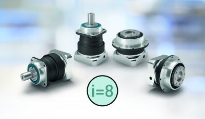 Neugart now also offers the ratio i=8 for precision gearboxes with helical gearing from the PSN series (with output shaft) and PSFN (with output flange)