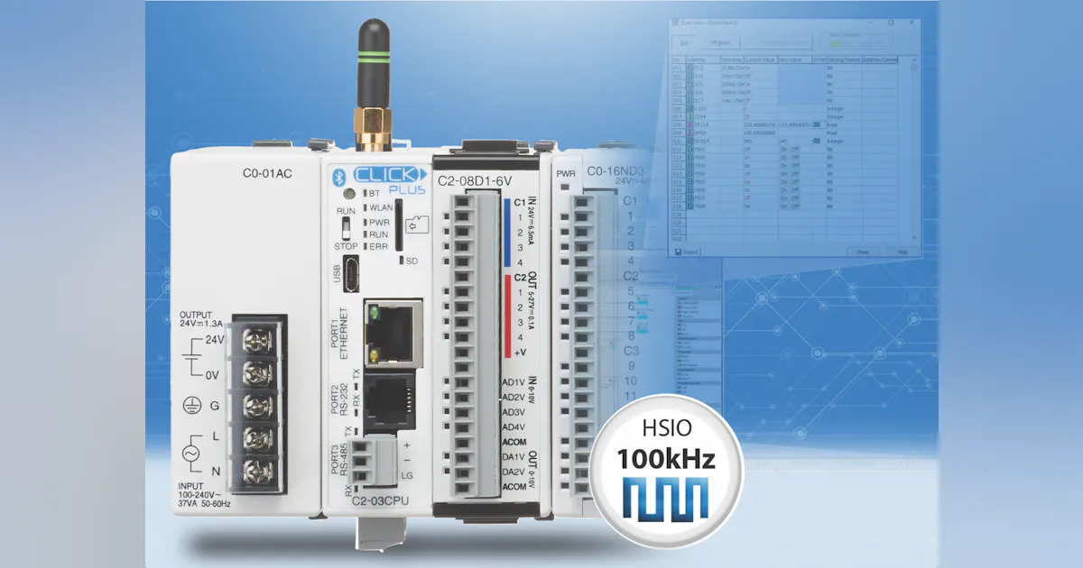 Click Automation Direct Low-Cost Motion Control Offered with CLICK PLUS PLCs from ...