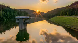 A reservoir in Oberzent, Germany. A reservoir in Oberzent, Germany.