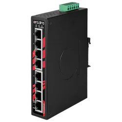 The Antaira LNP-0800G unmanaged switch supports eight Gigabit Ethernet connections with 30W per port PoE+. The Antaira LNP-0800G unmanaged switch supports eight Gigabit Ethernet connections with 30W per port PoE+.