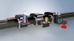 With the new No Cable Technology (NCT), XTS movers can become mobile handling or processing stations, thus expanding XTS into a highly flexible multi-robot system.
