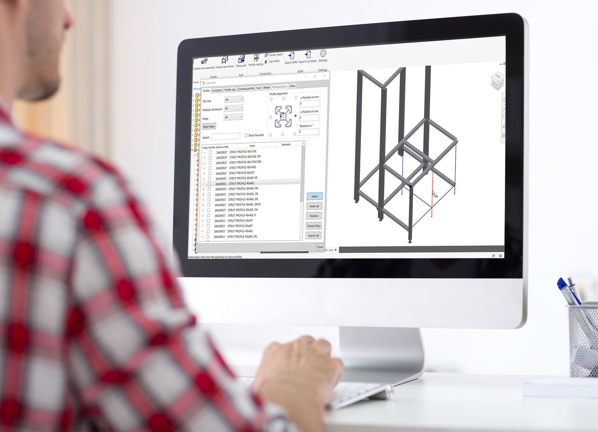 The intelligent FRAMEpro plug-in integrates basic mechanic elements into CAD environments.