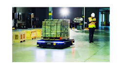 The Otto 1500 autonomous mobile robot for heavy payloads includes front and rear 3D cameras for advanced obstacle avoidance and continuous mapping for a real-time visual of the facility. The Otto 1500 autonomous mobile robot for heavy payloads includes front and rear 3D cameras for advanced obstacle avoidance and continuous mapping for a real-time visual of the facility.