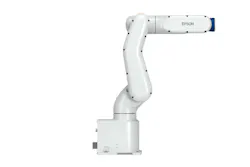 Epson’s 6-Axis VT6L industrial robot, when combined with Epson’s ColorWorks CW-C6000P printer creates a full-color print-and-apply automated system to eliminate issues with handling and application of preprinted labels. Epson’s 6-Axis VT6L industrial robot, when combined with Epson’s ColorWorks CW-C6000P printer creates a full-color print-and-apply automated system to eliminate issues with handling and application of preprinted labels.