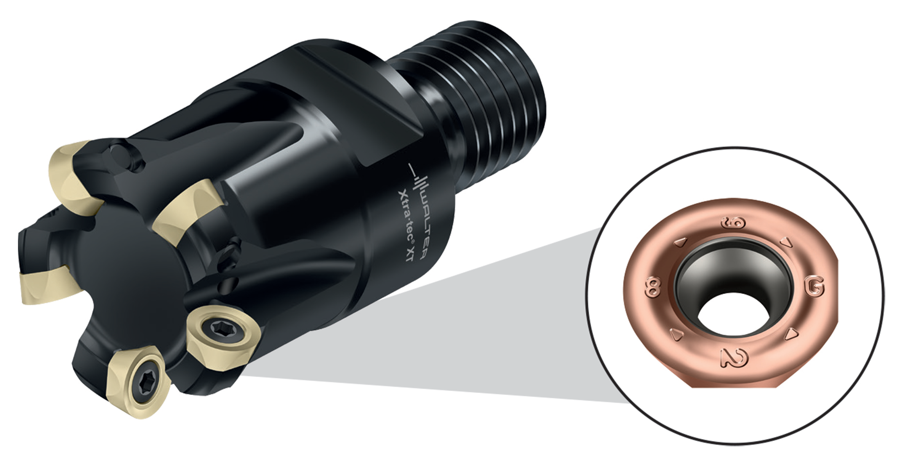 New Walter WXN15 grade on the Walter Xtra&centerdot;tec&circledR; XT M5468 button insert.