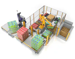 TopTier’s robotic cell palletizers combine Allen-Bradley controller and HMI technology with the EasyStack pattern programming software.