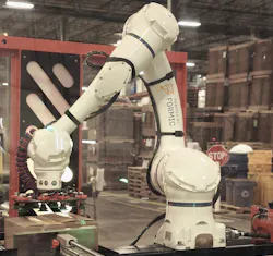 The SL20 Palletizer is an inaugural product in a new catalog of certified, off-the-shelf, robotics-as-a-service solutions available at a low cost per hour. The SL20 Palletizer is an inaugural product in a new catalog of certified, off-the-shelf, robotics-as-a-service solutions available at a low cost per hour.